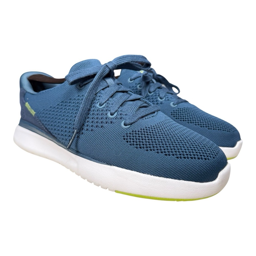 Kizik Lima Tidepool Knit Sneakers Comfort Blue Mens 6 Womens 7.5 Wide Shoes